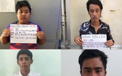 Bắt 4 thanh niên đánh đôi nam nữ ngã xuống đường, cướp xe máy ở Bình Dương