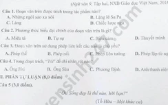 Đáp án đề thi vào lớp 10 môn Ngữ văn tại Vĩnh Phúc năm 2020
