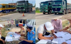 Phạt 83 triệu đồng hai lái xe và chủ xe “hổ vồ” chở cát quá tải