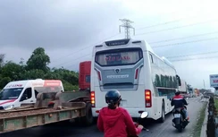 Tiền Giang: Thi công khe co giãn cầu gây ùn ứ giao thông 10km trên QL1