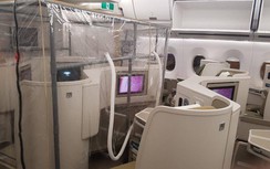 Bên trong máy bay đón 129 người dương tính Covid-19 từ Guinea Xích đạo