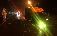 Hai ô tô tải đấu đầu lúc rạng sáng trên QL20, một người tử vong