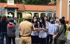 CSGT căng sức đồng hành cùng thí sinh tại các điểm thi