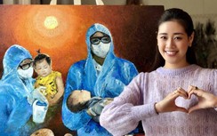 Khánh Vân nói gì khi bị tố vẽ tranh tri ân bác sĩ vi phạm bản quyền?