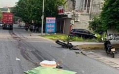 Va chạm với xe container, hai người đi mô tô tử vong tại chỗ