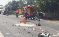 Người phụ nữ bị xe container tông tử vong khi vừa ra khỏi nhà