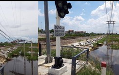 Khẩn trương khắc phục cột thông tin tín hiệu đường sắt gãy đổ do bão số 5