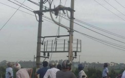 Phát hiện thi thể người đàn ông đầu đội MBH tử vong trên cột điện