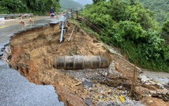 Đường Hồ Chí Minh nhánh Tây đoạn Đakrông - Tà Rụt tắc hoàn toàn do mưa lũ