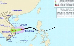 Bão số 10 suy yếu thành áp thấp khi vào đất liền, miền Trung vẫn mưa lớn