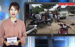 Video TNGT ngày 6/11: Chở hàng cồng kềnh, xe máy chui gầm xe container