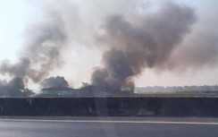 Bắc Ninh: Cháy kho phế liệu xuyên đêm đến sáng, nghìn hộ dân lo lắng