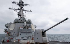 Tàu tên lửa Mỹ băng qua eo biển Đài Loan để tuyên bố tự do hàng hải