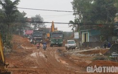 Thi công dự án nâng cấp TL438 ở Hòa Bình tiềm ẩn nguy cơ TNGT