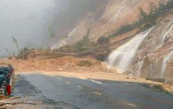 Sạt lở đèo Khánh Lê, tuyến QL27C Nha Trang - Đà Lạt tạm chia cắt
