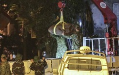 Quả bom nặng 340kg đã được di dời an toàn khỏi phố Cửa Bắc