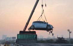 Hà Nội: Tai nạn liên hoàn 5 ô tô trên cầu Thanh Trì gây ùn tắc hơn 10km