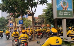 Tiếp nối Grab, hàng trăm tài xế BeBike xuống đường "đòi công bằng"