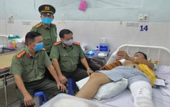 Một thiếu tá CSGT trạm tuần tra QL51 bị tông gãy tay, chân