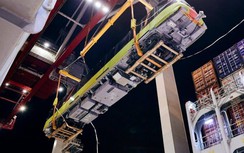 Cận cảnh đoàn tàu thứ 2 của đường sắt Nhổn - ga Hà Nội sắp về Depot