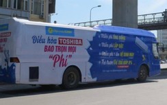 Hà Nội yêu cầu xử nghiêm ô tô khách dán quảng cáo phủ kín toàn bộ xe