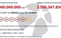 Kết quả xổ số Vietlott 31/12: Một người trúng 81 tỷ tối cuối cùng năm 2020