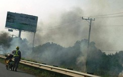 Khói "bủa vây" cao tốc Long Thành, nguy cơ TNGT cao