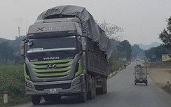 Xe chở keo "khủng" trên đường Hồ Chí Minh bị phạt 7,5 triệu đồng