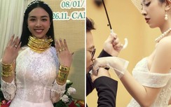 Sau hôn lễ đeo vàng trĩu cổ, Thúy An gợi cảm "nghẹt thở" bên chồng tiến sĩ