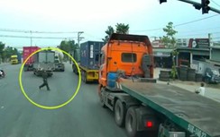 “Hung thần” container coi thường tính mạng người đi đường