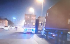 Bất an với đoàn xe "khủng" dàn hàng trên đường Lý Sơn