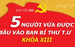 Infographic: 5 người vừa được bầu vào Ban bí thư Trung ương Đảng khóa XIII