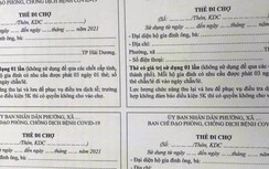 Người dân TP Hải Dương được phát "thẻ đi chợ" mua đồ dùng thiết yếu