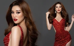 Hoa hậu Khánh Vân diện đồ khoét trên, xẻ dưới đón tuổi 26