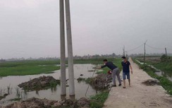 Hai anh em tử vong thương tâm ở hố chôn cột điện