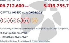 Kết quả xổ số Vietlott 9/3: Tìm người trúng giải khủng gần 93 tỷ đồng