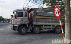 Xe ben tải trọng lớn lộng hành, vô tư vào đường cấm ở Đà Nẵng