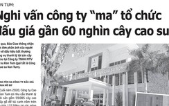 Vụ nghi công ty “ma” đấu giá 60 nghìn cây cao su: Bộ Tư pháp vào cuộc