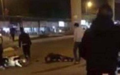 Trung uý công an trọng thương vì bị xe máy chạy tốc độ cao tông trực diện