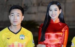 Hoa hậu Đỗ Thị Hà, Tiểu Vy cười rạng rỡ bên dàn cầu thủ đình đám