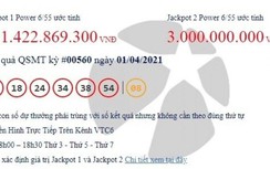Kết quả xổ số Vietlott 1/4: Xác định hai người trúng giải khủng