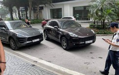 Tạm giữ 2 xe sang Porsche trùng biển số xuất hiện tại Khu đô thị Times City