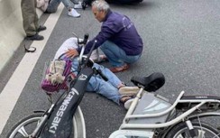 Va chạm với xe máy ở cầu Tân Vũ - Lạch Huyện, một người tử vong