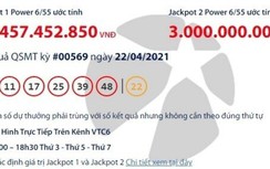 Kết quả xổ số Vietlott 22/4: Có một người trúng giải khủng tối nay