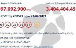Kết quả xổ số Vietlott 27/4: Tìm người may mắn trúng hơn 48 tỷ