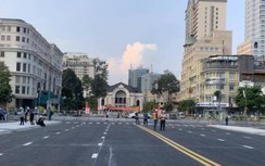Dỡ rào chắn tuyến metro số 1, đường Lê Lợi thông thoáng khác lạ