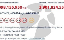 Kết quả xổ số Vietlott 4/5: Tìm người sở hữu tấm vé may mắn hơn 33 tỷ