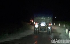 Phớt lờ lệnh cấm, nhiều doanh nghiệp ồ ạt khoét cát sông Kôn xuyên đêm