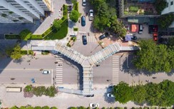 Video: Cận cảnh cầu vượt bộ hành chữ Y đẹp nhất Thủ đô