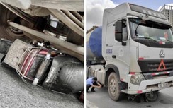 Video TNGT 22/5: Người phụ nữ tử vong khi va chạm xe đầu kéo ở bùng binh